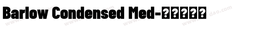 Barlow Condensed Med字体转换